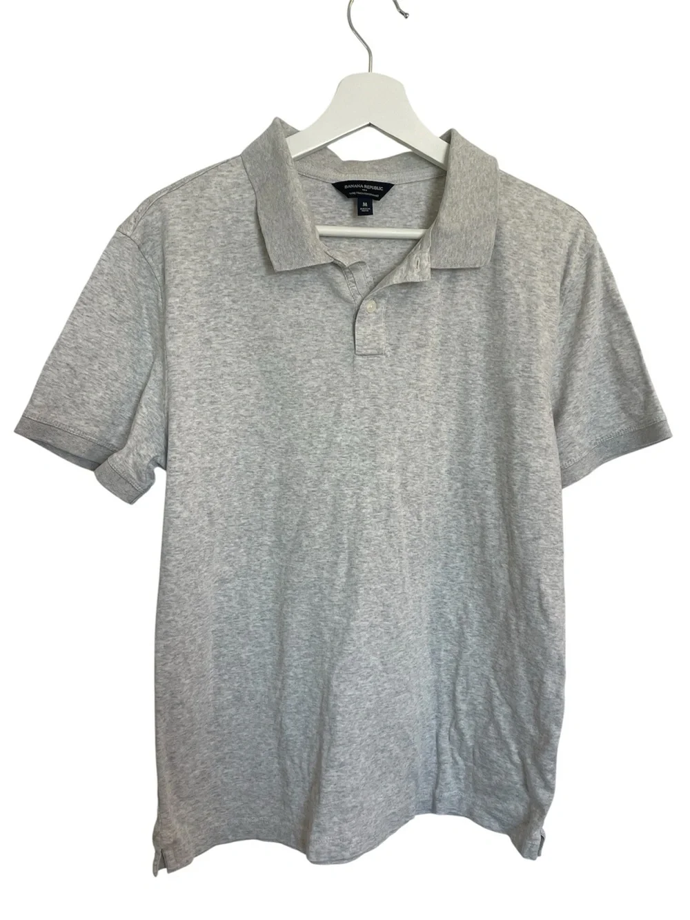 Banana Republic Gray Luxe Touch Polo